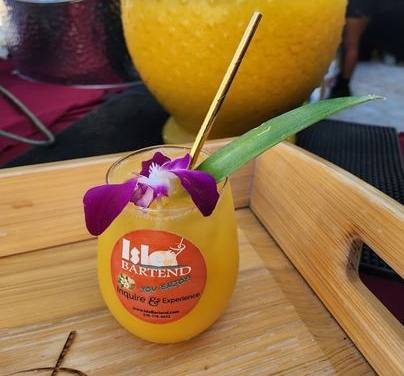 Fresh-fruit ISLE Bartend signature cocktail