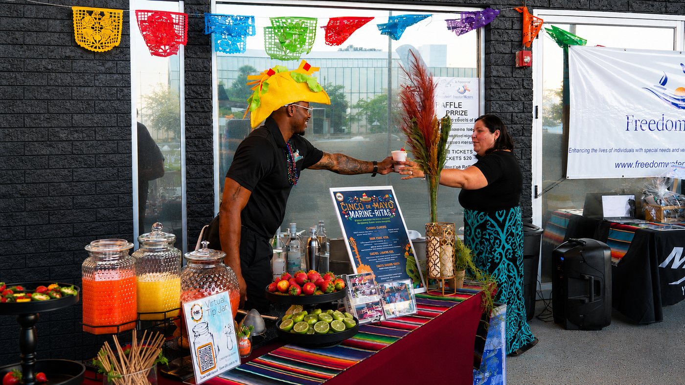 Colorful ISLE Bartend Fiesta event